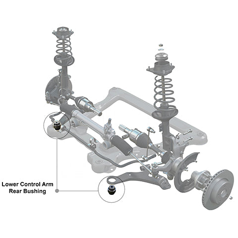 Whiteline Front Lower Control Arm Bushings - Rear Inner Position | Multiple Audi/Volkswagen Fitments (W53189)